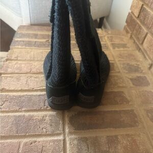UGG Black Knit Slip-On Women's Slippers